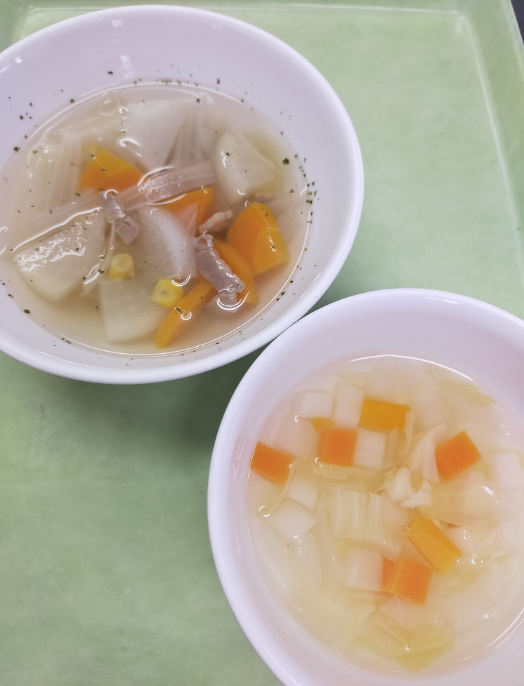 ☆★みんなで食べるとおいしいね★☆あったか根菜スープ
