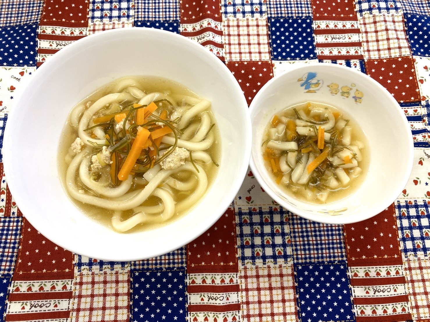 五目うどん（切り昆布入り）【とりわけ離乳食】