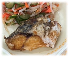 鯖のまろやかソースがけ