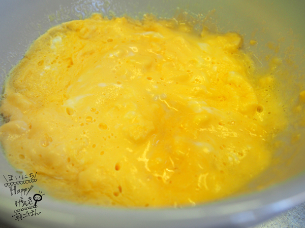レンジを使って炒り卵