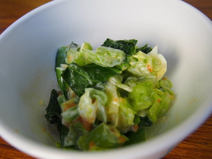 ～みそマヨ和え～レンジを使ってゆで野菜アレンジ①